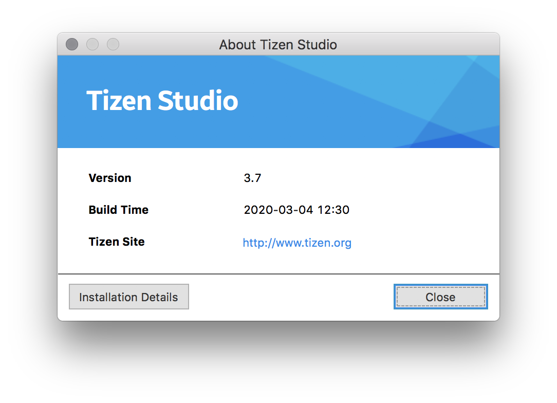 tizen studio 3.7 with ide installer